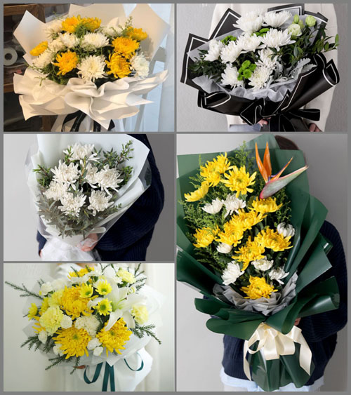 河南南阳卧龙区蒲山镇师杨庄村白事花束代送
